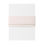 Minimale gordelband voor zwart kleurenblok uitnodigingen wikkel (Achterkant Voorbeeld)