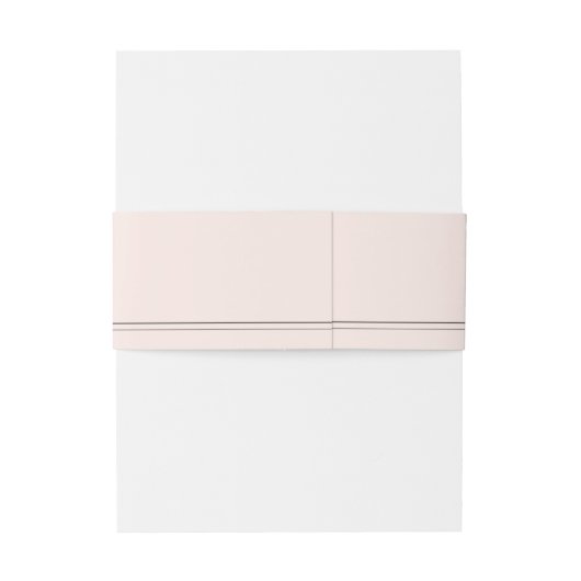 Minimale gordelband voor zwart kleurenblok uitnodigingen wikkel (Achterkant Voorbeeld)