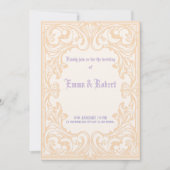 Minimale gotische huwelijksuitnodiging kaart (Voorkant)
