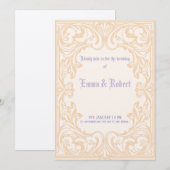 Minimale gotische huwelijksuitnodiging kaart (Voorkant / Achterkant)