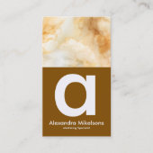 Minimale goud branding visitekaartje (Voorkant)
