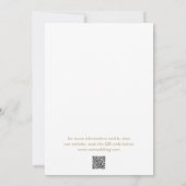 Minimale Gouden Foto Moderne bruiloft Save The Date (Achterkant)