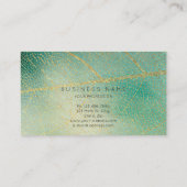 Minimale gouden glans Mint Vip Beauty Make-up Visitekaartje (Achterkant)