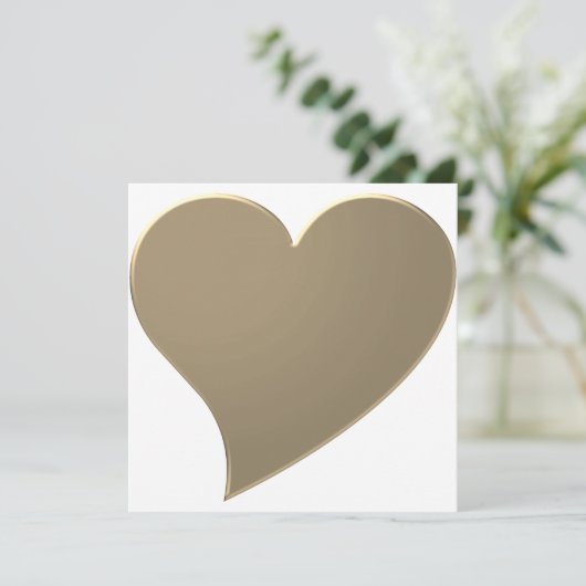 Minimale gouden grote hartslag Moderne elegante sc (Staand voorkant)