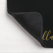 Minimale Gouden Hart Script Handtekening Naam Muismat (Hoek)