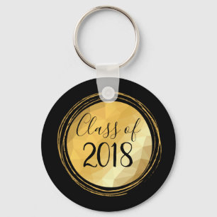 Minimale gouden heldere afstuderen klasse 2018 sleutelhanger