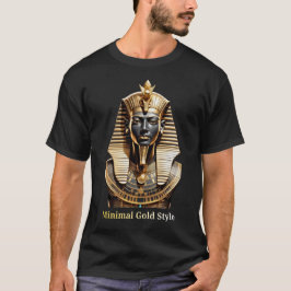 Minimale Gouden Masker T-Shirt – Luxe Streetwear
