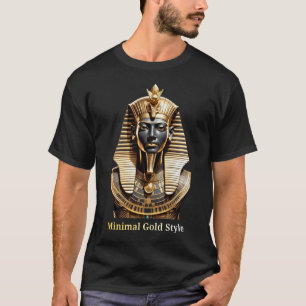 Minimale Gouden Masker T-Shirt – Luxe Streetwear
