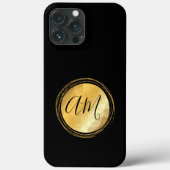 Minimale gouden metallische ontwerpaangepaste lett Case-Mate iPhone case (Achterkant)