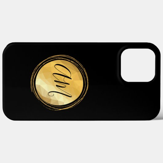 Minimale gouden metallische ontwerpaangepaste lett Case-Mate iPhone case (Achterkant (horizontaal))