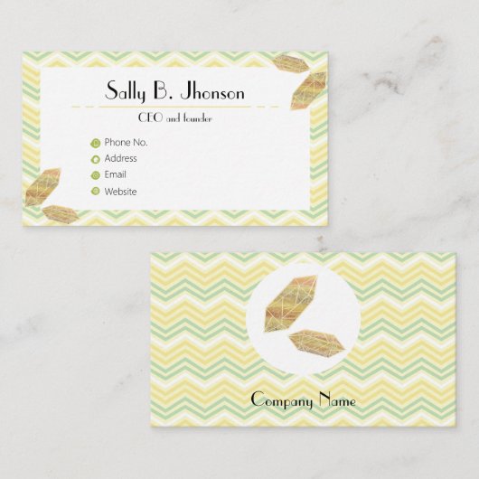 Minimale gouden opportuniteit visitekaartje (Voorkant / Achterkant)