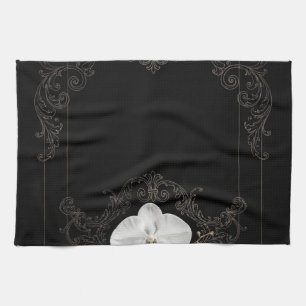 Minimale Gouden Orchidee Haute Couture Placemat Theedoek