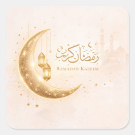 Minimale Gouden Ramadan Kareem Sticker – Elegant I