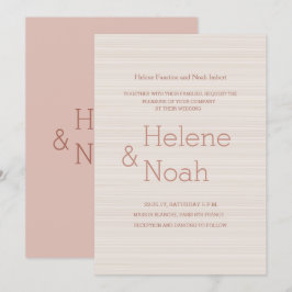 Minimale gouden strepen voor roos met chic tijdens kaart