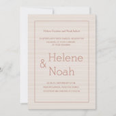 Minimale gouden strepen voor roos met chic tijdens kaart (Voorkant)