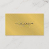 Minimale gouden textuur visitekaartje (Voorkant)