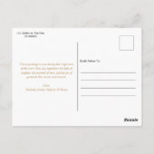 Minimale Gouden Typografie Boog Foto Kerstmis Briefkaart (Achterkant)