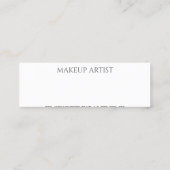 Minimale goudkalligrafie hallo harten mini visitekaartje (Achterkant)