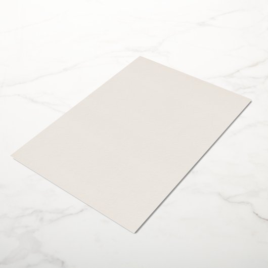 Minimale goudolie | Ivory Monogram Weddenschap Folie Uitnodiging (Gedraaid)