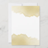 Minimale goudpenseelkalligrafie kaart (Achterkant)