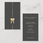 Minimale goudtandheelkundige visitekaartje (Voorkant / Achterkant)