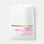 Minimale gradiënt holografische bruidsmeubel bedankzakje (Voorkant)