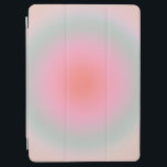 Minimale gradiënt pasta Aura iPad Air Cover<br><div class="desc">Verloopontwerp - aura-effect - pastelkleuren: wazig roze,  beige,  groene,  oranje gradiënt.</div>