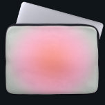 Minimale gradiënt pasta Aura Laptop Sleeve<br><div class="desc">Verloopontwerp - aura-effect - pastelkleuren: wazig roze,  beige,  groene,  oranje gradiënt.</div>