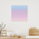 Minimale gradiënt pastel poster (Keuken)
