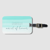 Minimale gradiëntmijnen, aangepast dienstmeisje va bagagelabel (Voorkant (horizontaal))