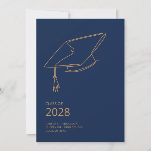Minimale graduatiemechanisme voor blauwe graduatie kaart (Voorkant)