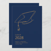 Minimale graduatiemechanisme voor blauwe graduatie kaart (Voorkant / Achterkant)