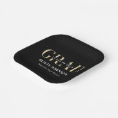 Minimale graduatiepartij papieren bordje (Gebogen)