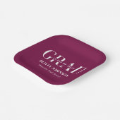 Minimale graduatiepartij papieren bordje (Gebogen)