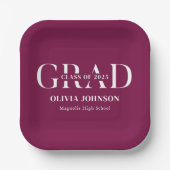 Minimale graduatiepartij papieren bordje (Voorkant)