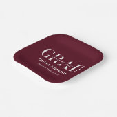 Minimale graduatiepartij papieren bordje (Gebogen)