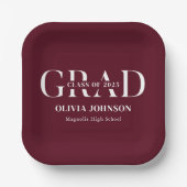 Minimale graduatiepartij papieren bordje (Voorkant)