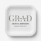Minimale graduatiepartij papieren bordje (Voorkant)
