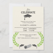 Minimale Graduation Party Celebration Aangepaste f Kaart (Achterkant)