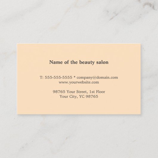 Minimale grafische donkerroze Bleke roze vormmachi Visitekaartje (Achterkant)