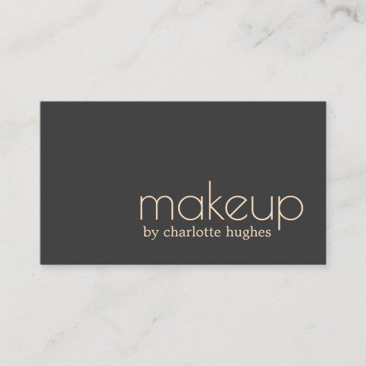 Minimale grafische donkerroze Bleke roze vormmachi Visitekaartje (Voorkant)