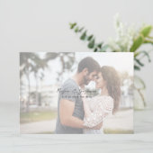 Minimale grafische foto H Opslaan datum Kaart (Staand voorkant)