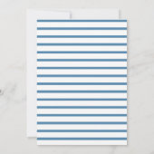 Minimale grafische foto Opslaan datum | Blauw Save The Date (Achterkant)