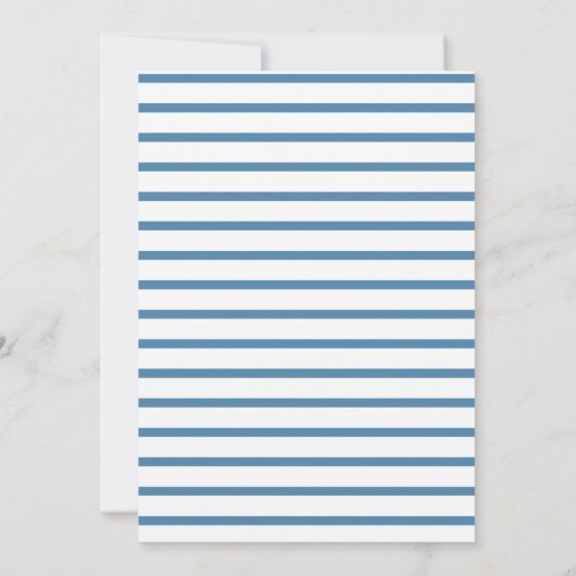 Minimale grafische foto Opslaan datum | Blauw Save The Date (Achterkant)