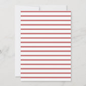 Minimale grafische foto Opslaan datum | Rood Save The Date (Achterkant)