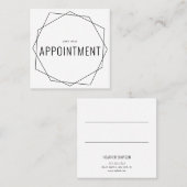 Minimale grafische geometrisch afsprakenkaartje (Voorkant / Achterkant)