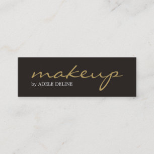 Minimale grafische grijze goudmakerij mini visitekaartje