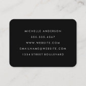 Minimale grafische kangoeroe visitekaartje (Achterkant)