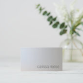 Minimale grafische lichtgrijs visitekaartje (Staand voorkant)