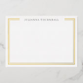 Minimale grafische Lijst - Persoonlijke artikelen Folie Uitnodiging (Voorkant)